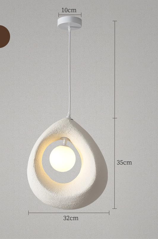 CITRA Grey Earthly Wabi Sabi Chandelier 300 MM for Living Room Outdoor Light - Warm White - Image 4