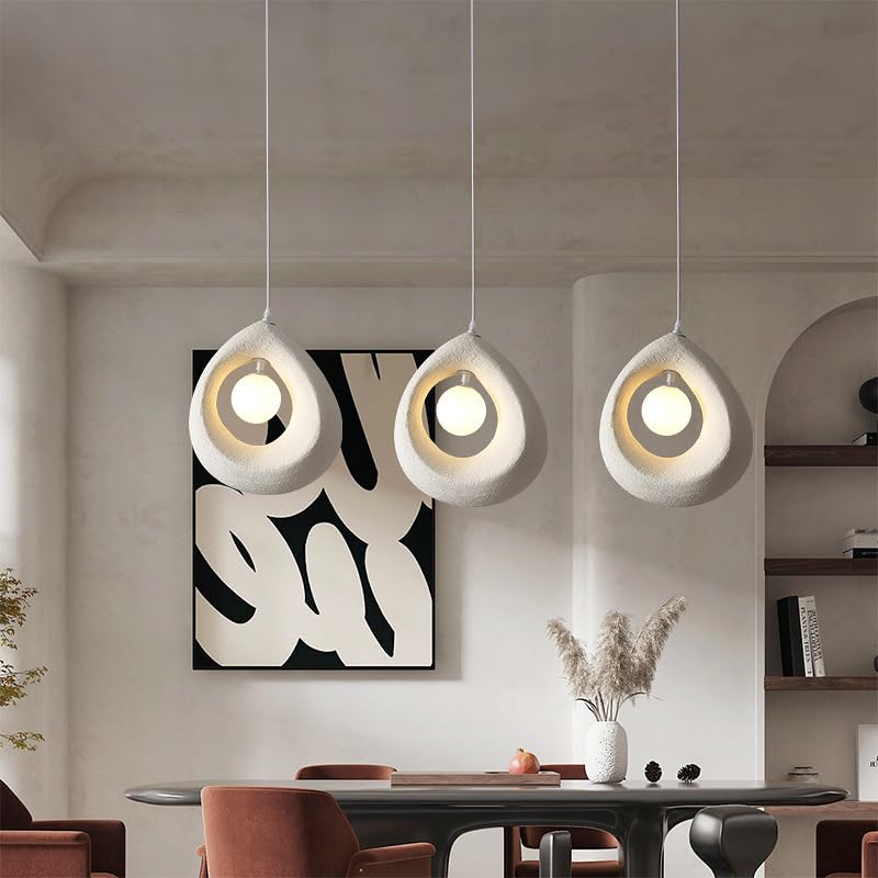 CITRA Grey Earthly Wabi Sabi Chandelier 300 MM for Living Room Outdoor Light - Warm White - Image 3