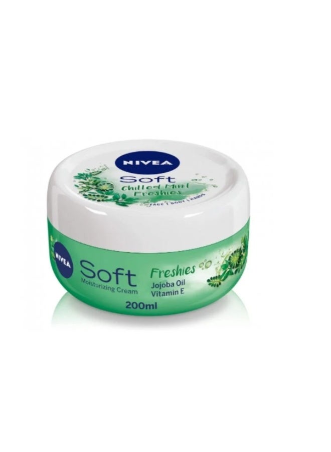 Nivea Soft Chilled Mint Freshies Cream 200ml - Image 2