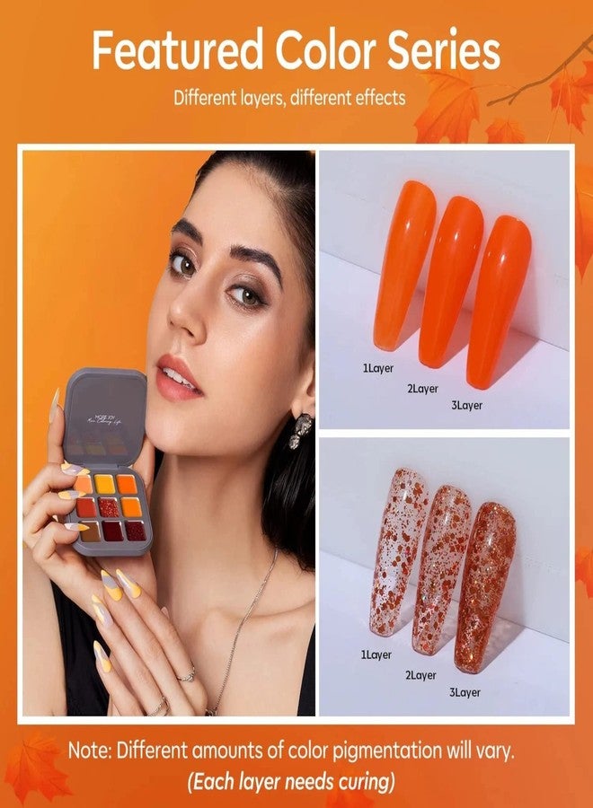 MODELONES 9 Shades Palette Solid Cream Pudding Gel from BELLE GAGA® UV Gel Polish Color Cube W/Pro Nail Art Brush Upgraded Creame Manicure Palette Soak Off LED Nail Art Kit Salon DIY - Needs UV Lamp to Cure (B101080028A) - Image 4