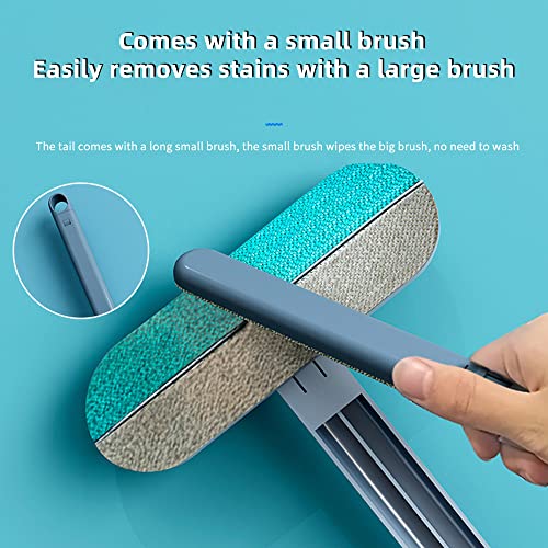 SHANAYA 1Pc 5 in 1 Window Screen Cleaner, Magic Window Cleaning Brush, Window Cleaning Tool, Pet Hair Remover, Grout Brush Cleaner, Window Mesh Screen Cleaner, Window Cleaning Brush & Squeegee - Image 5