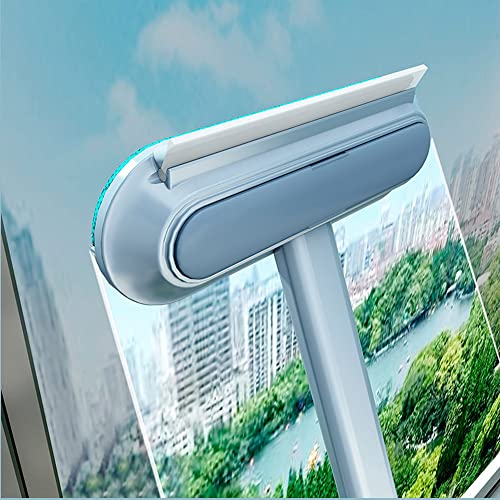 SHANAYA 1Pc 5 in 1 Window Screen Cleaner, Magic Window Cleaning Brush, Window Cleaning Tool, Pet Hair Remover, Grout Brush Cleaner, Window Mesh Screen Cleaner, Window Cleaning Brush & Squeegee - Image 1