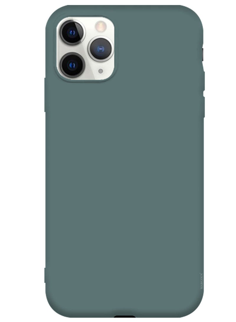 CATANES Soft Silky Silicone Case Cover for Apple iPhone 11 Pro - Full Body Protection - Cactus Green - Image 2