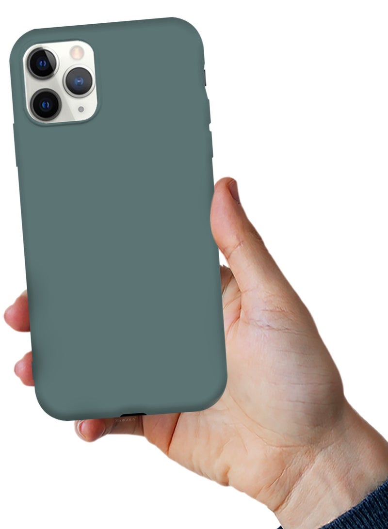 CATANES Soft Silky Silicone Case Cover for Apple iPhone 11 Pro - Full Body Protection - Cactus Green - Image 5