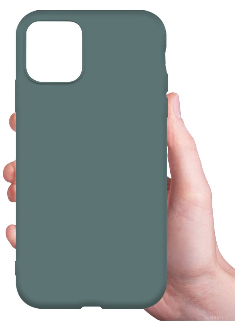 CATANES Soft Silky Silicone Case Cover for Apple iPhone 11 Pro - Full Body Protection - Cactus Green - Image 3