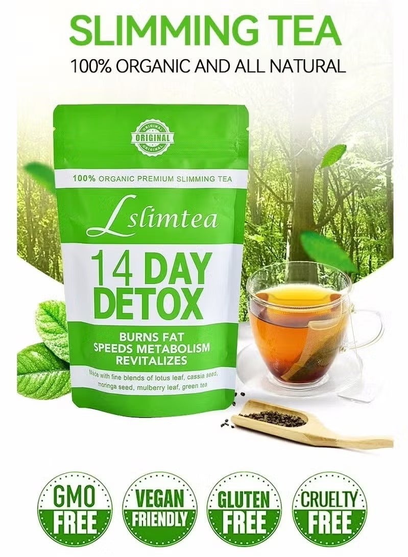 شاي ذكي Detox Tummy Tea Bags, Support Healthy Digestive and Metabolism,14 bags - Image 2