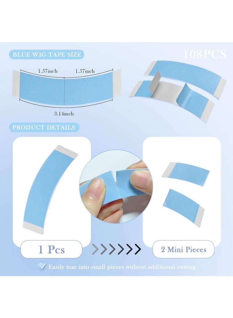 YOUGE 36 Pieces Lace Front Wig Tape Lace Front Tape Wig Adhesive Tape Waterproof Lace Wigs Tape CC Contour Double Sided Hair Wig Tape for Wigs Toupees Hair Pieces and Hair Extension - Image 2
