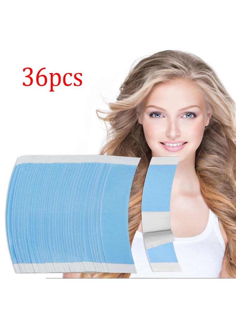 YOUGE 36 Pieces Lace Front Wig Tape Lace Front Tape Wig Adhesive Tape Waterproof Lace Wigs Tape CC Contour Double Sided Hair Wig Tape for Wigs Toupees Hair Pieces and Hair Extension - Image 1