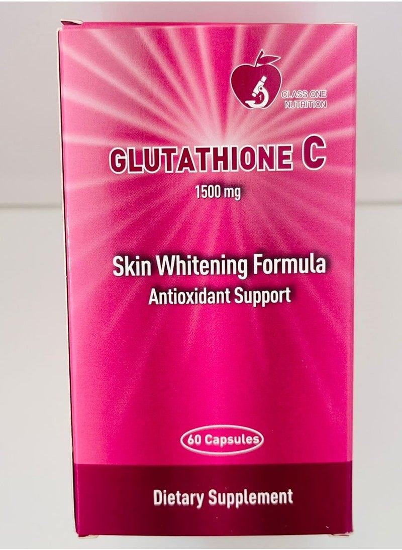 Classone Glutathione C – 1500mg Antioxidant Support with Vitamin C (60 Capsules) 