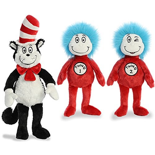 Aurora Plush Bundle of 3 20 Cat in the Hat and 12 Thing 1 12 Thing 2 - Image 1