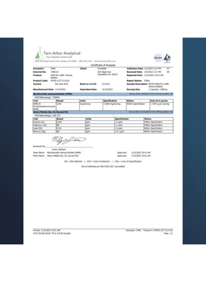 ProHealth NMN Pro 1000 Enhanced Absorption 60caps - ProHealth - Image 4