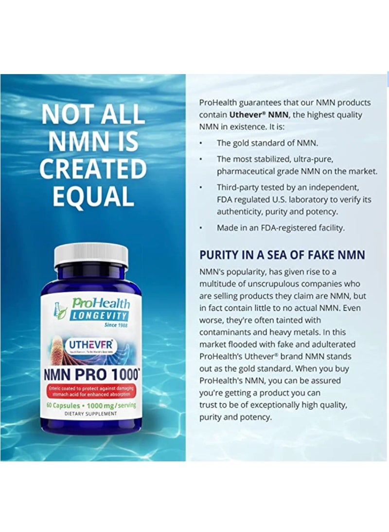ProHealth NMN Pro 1000 Enhanced Absorption 60caps - ProHealth - Image 2