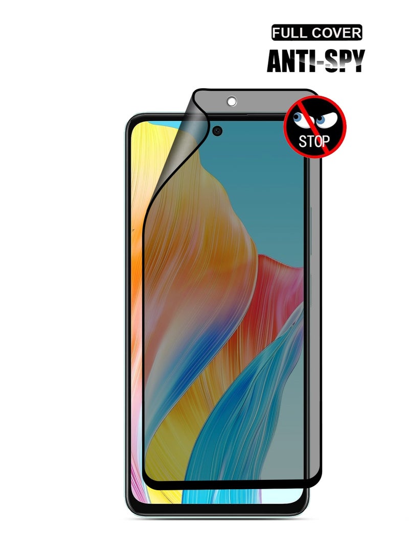 Techie Full Cover Explosion-Proof Matte Ceramic Privacy Film Screen Protector for Oppo A58 - Image 2