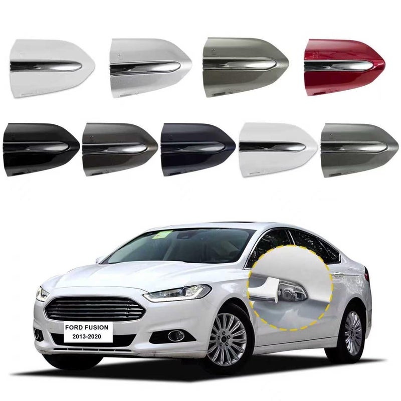 Goholy Car Exterior Door Handle Key Hole Trim Cover CapCompatible with Ford Fusion 2013 2014 2015 2016 2017 2018 2019 2020 DS7Z 54218A15DC Door Handle Accessories Lock Cap Gray with Electroplating - Image 3