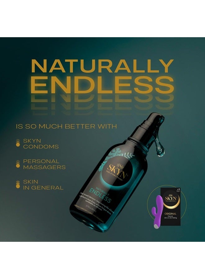 SKYN Naturally Endless Personal Lubricant - 2.7 fl. oz - Long Lasting Water-Based Lube, Safe with Latex and Polyisoprene Condoms & Personal Massagers - Image 5