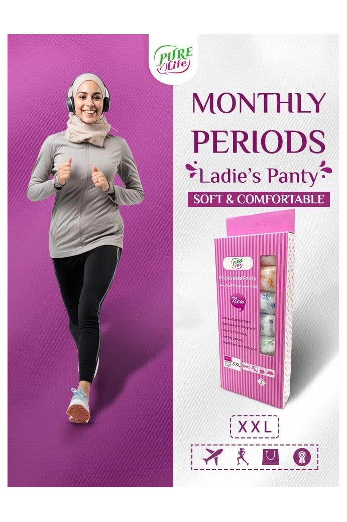 Pure Life Disposable Panty – Size 2XL, Soft & Comfortable Daily Wear Underwear for Women - Image 3