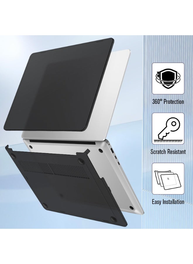 غطاء الحماية من القشرة الصلبة لـ Microsoft Surface Laptop 7 15 بوصة 2024 الإصدار (نموذج: 2037) غطاء الحماية من القشرة الصلبة من البلاستيك 15 بوصة للكمبيوتر المحمول (أسود ماتي) - Image 3