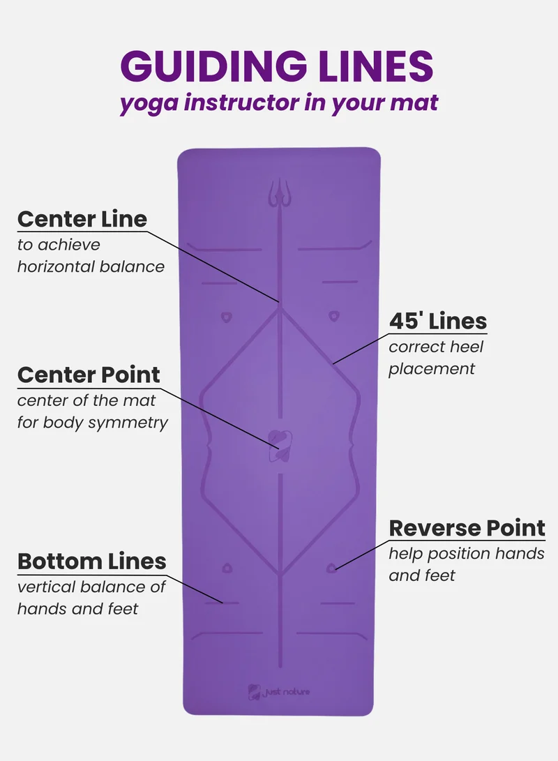 Just Nature Violet Violet Lite Yoga Mat  | Best Price UAE