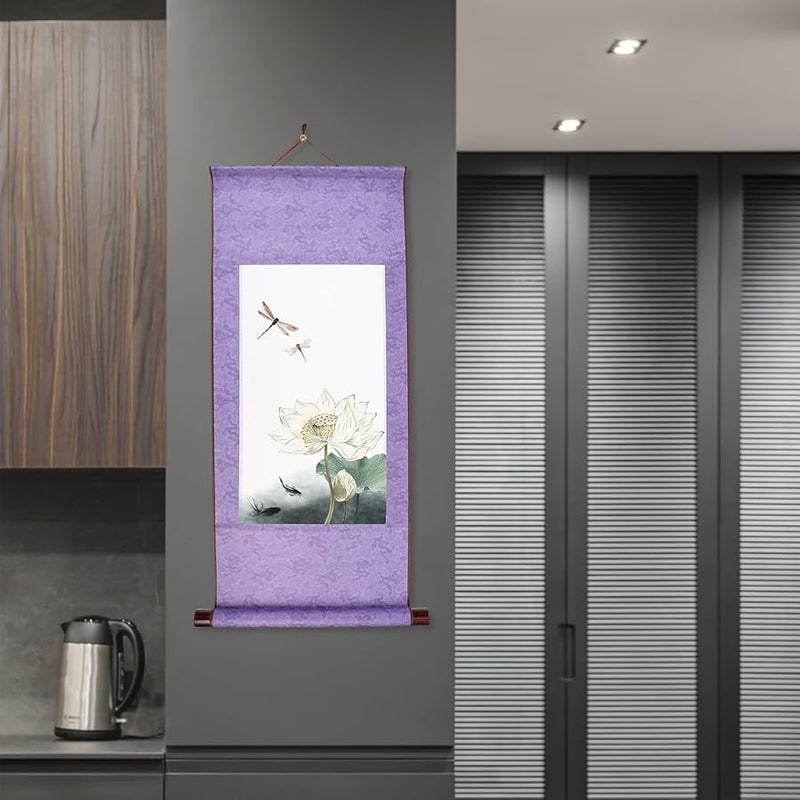 Blue Chinese Calligraphy Paper Hanging Scroll Xuan Paper Art Wall Scrolls For Sumie - Image 5