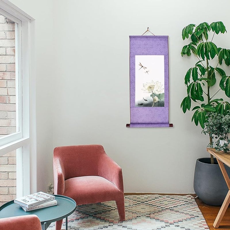 Blue Chinese Calligraphy Paper Hanging Scroll Xuan Paper Art Wall Scrolls For Sumie - Image 4