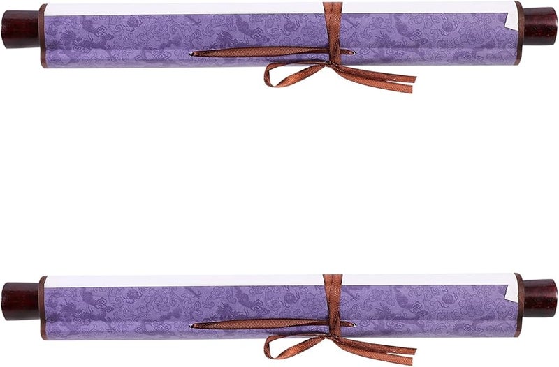 Blue Chinese Calligraphy Paper Hanging Scroll Xuan Paper Art Wall Scrolls For Sumie - Image 2