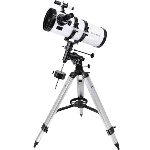 Skyoptikst 1400x 150 mm Reflector Newtionan Astronomical Telescope High Power Equatorial Mount Star Planet Moon Saturn Jupiter - Image 1