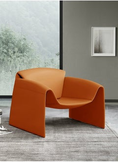 Merry Moments Modern Armchair M Crab Sofa Armchair Lounge Chair Sofa Chair Upholstered Armchair Lounge Chair Beauty Salon Sofa Makeup Chair for Bedroom Living Dining Retail Minimalist Brown Colour H67xW83xL94 cm  - Image 2