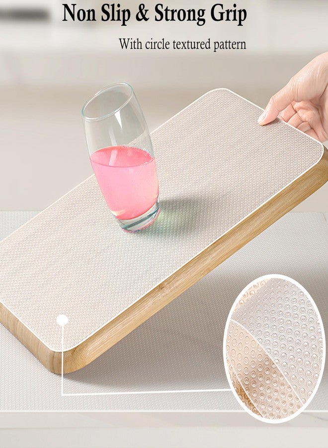 GLUKIEWT Shelf Liner with Adhesive Cabinet Drawer Liners Peel and Stick 11 in X 20 Ft Non-Slip Waterproof Kitchen Cupboard Drawer Mat for Pantry Shelves Closet Bathroom Refrigerator Liner Removable - Image 3