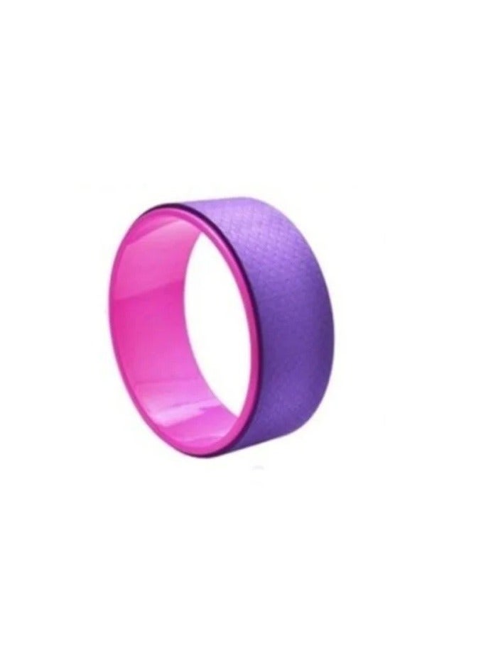 Generic Yoga Circles Pilates Professional Waist Shape Bodybuilding Gym Workout Yoga Wheel Back Training Tool For Fitness - Purple * Pink  - Image 1
