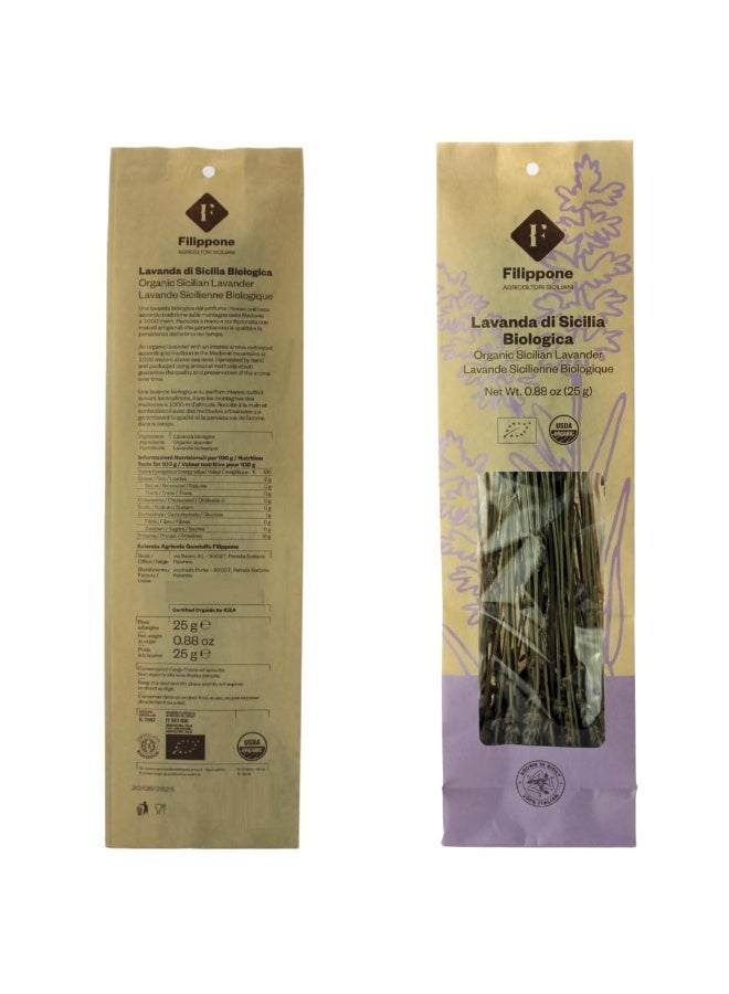 Filippone Organic Sicilian Lavender Dried Leaves 25 G - Image 2