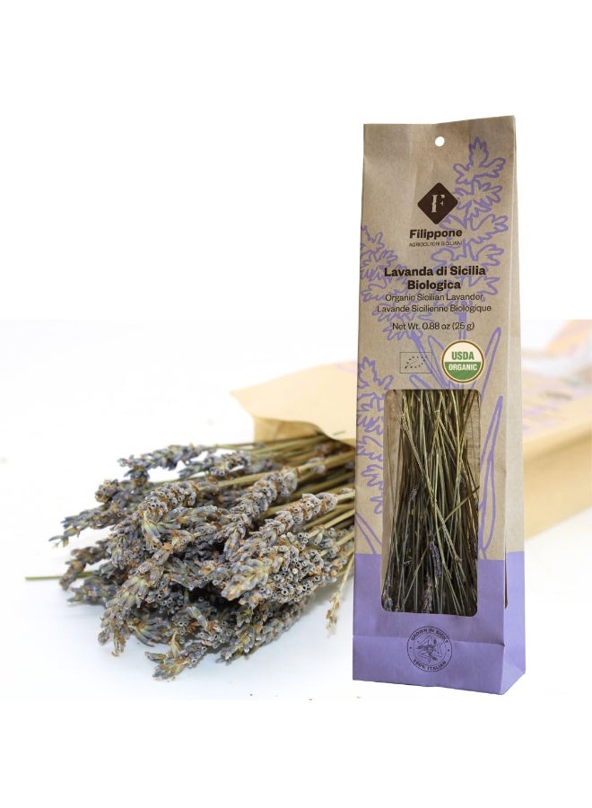 Filippone Organic Sicilian Lavender Dried Leaves 25 G - Image 1