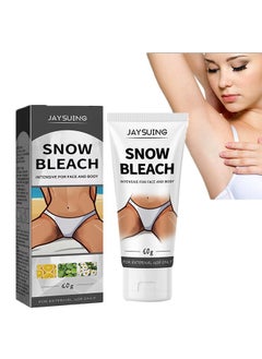 Snow Bleach Underarm Whitening Cream for Private Parts, Neck Dark Spot Removal Cream, Body Care Whitening Cream, Moisturizing Body Cream, Knee and Elbow Dark Spot Cream 60g