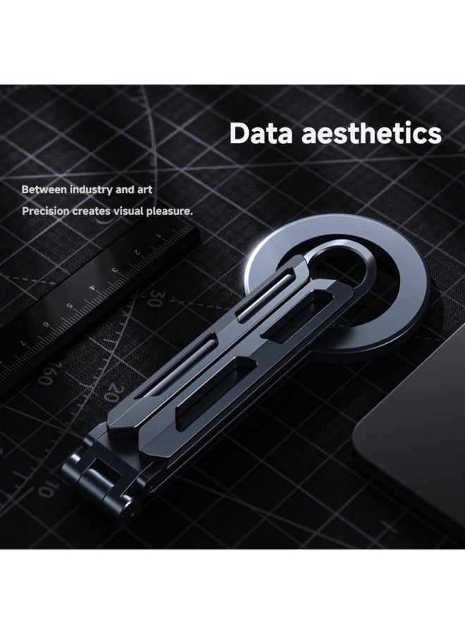 3-in-1 Magnetic Tripod Mount, Pocket-Foldable Mini Stand for Smartphones All three tripod legs feature magnetic suction—essential fitness gear. Magnetic phone mount base, travel selfie stick, vlogging tripod stand. - Image 3