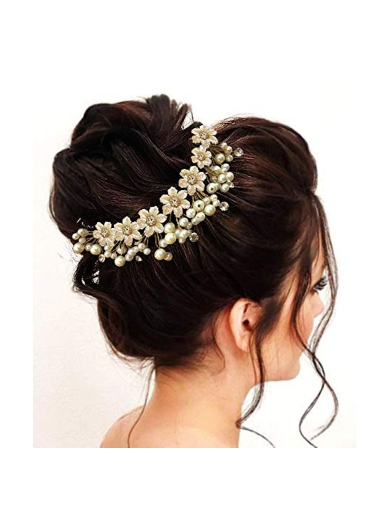 توهج الشعر دبابيس شعر نسائية 1687 إكسسوارات زهور صناعية عبوة من 1 - Image 1