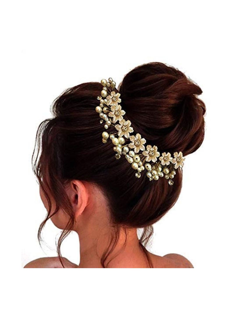 توهج الشعر دبابيس شعر نسائية 1687 إكسسوارات زهور صناعية عبوة من 1 - Image 3