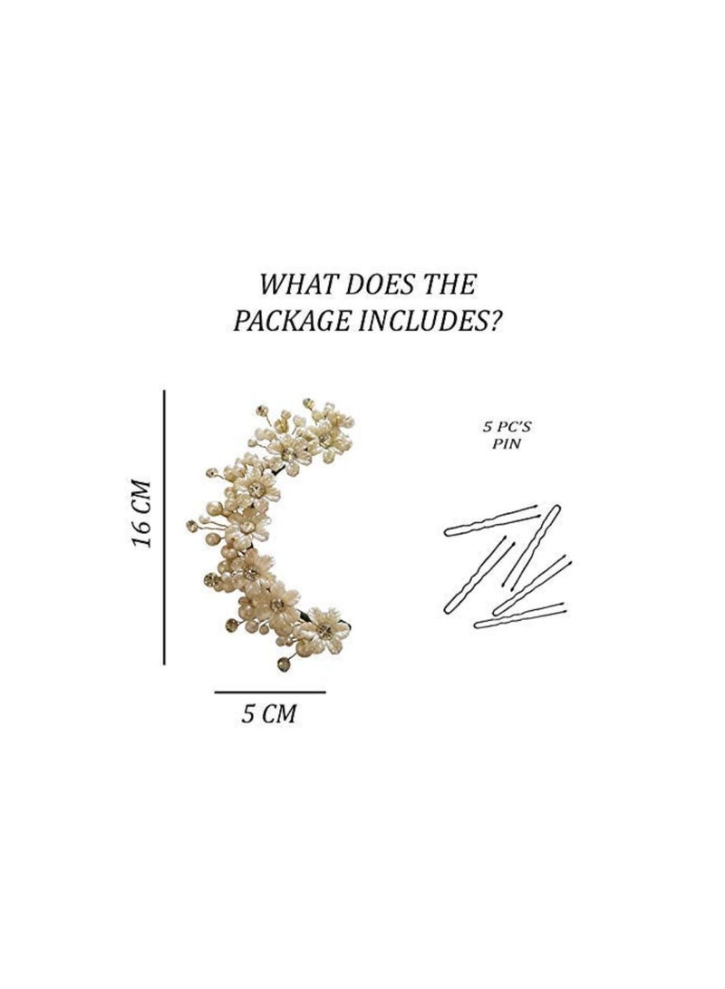 توهج الشعر دبابيس شعر نسائية 1687 إكسسوارات زهور صناعية عبوة من 1 - Image 4