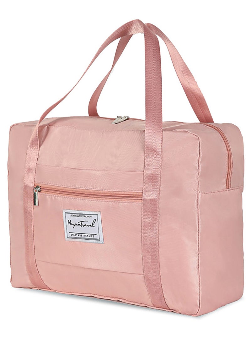 Travel Duffel Bag,53 x38 x 19cm,Airlines Carry on Luggage Bag,Weekender Bag for Women and Men,Pink  - Image 1