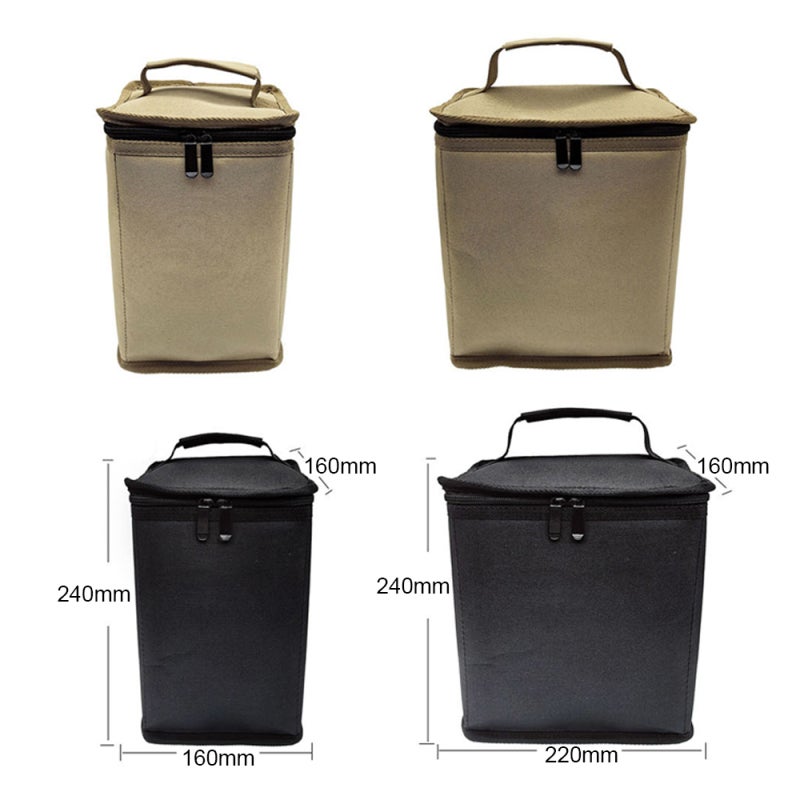 Gas Tanks Storage Bag: Large Black Thick Oxford Cloth - Double Zipper Design Protective Bag for Outdoor Camping Travel Picnics Gatherings - Image 2