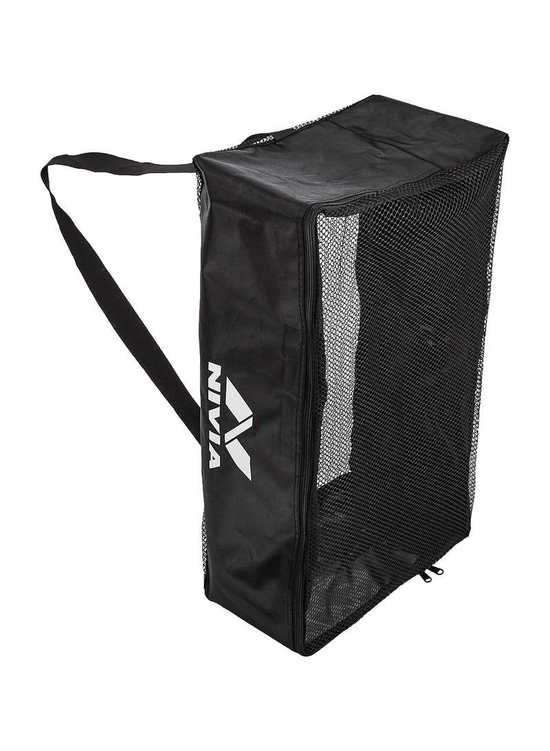 Balls Carrying Bag (Black) | upto 6 Balls | Polyester | Good For Gym, Soccer, Volleyball and Other Sports