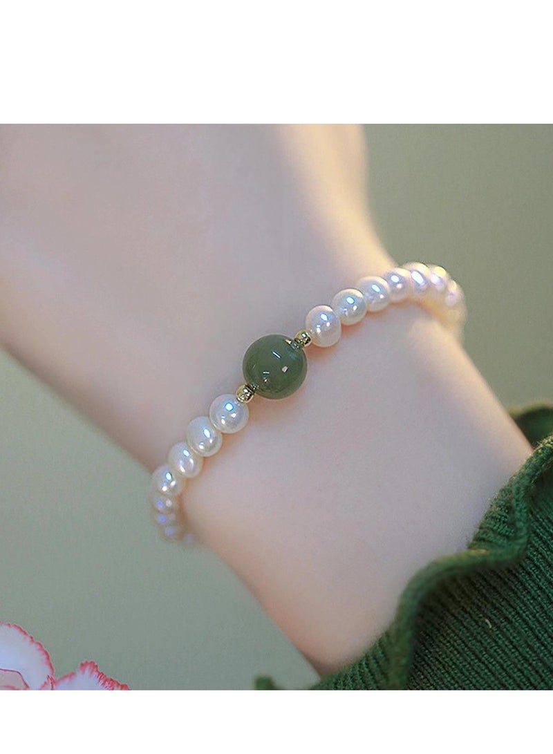 Pearl Bracelet for Women | Elegant & Versatile Design | Trendy Charm Bracelet with Lucky Beads | Perfect Gift for Girlfriends & Best Friends - Image 1