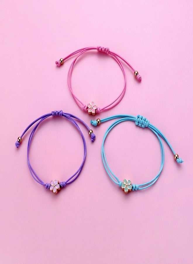 DOYYCA Friendship Bracelets Matching Flower Best Friend Bracelet Gifts for 3 Women BFF - Image 4