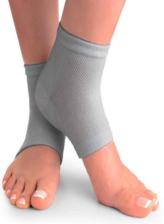 Veentus Crack Cotton Foot Protector Moisturizing Socks with Spa Gel, Heel Pain Relief Silicone Gel Pad Heel Protector Socks with Spa Botanical for Men and Women Cotton Socks Multicolour (Pack of 5 Pair) - Image 1