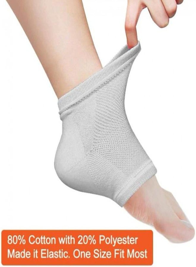 Veentus Crack Cotton Foot Protector Moisturizing Socks with Spa Gel, Heel Pain Relief Silicone Gel Pad Heel Protector Socks with Spa Botanical for Men and Women Cotton Socks Multicolour (Pack of 5 Pair) - Image 5
