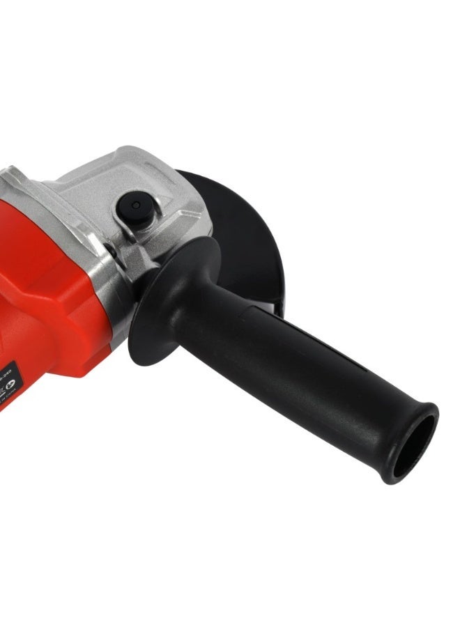 Geepas 115 MM Angle Grinder- GAG4510-240/ 1100 W and 11000 RPM No Load Speed/ Perfect for Home and Business Use/ Long Handle for Comfortable Grip, Ergonomic Design/ Ideal for Metal, Concrete Cutting and Finishing/ Black and Red - Image 3
