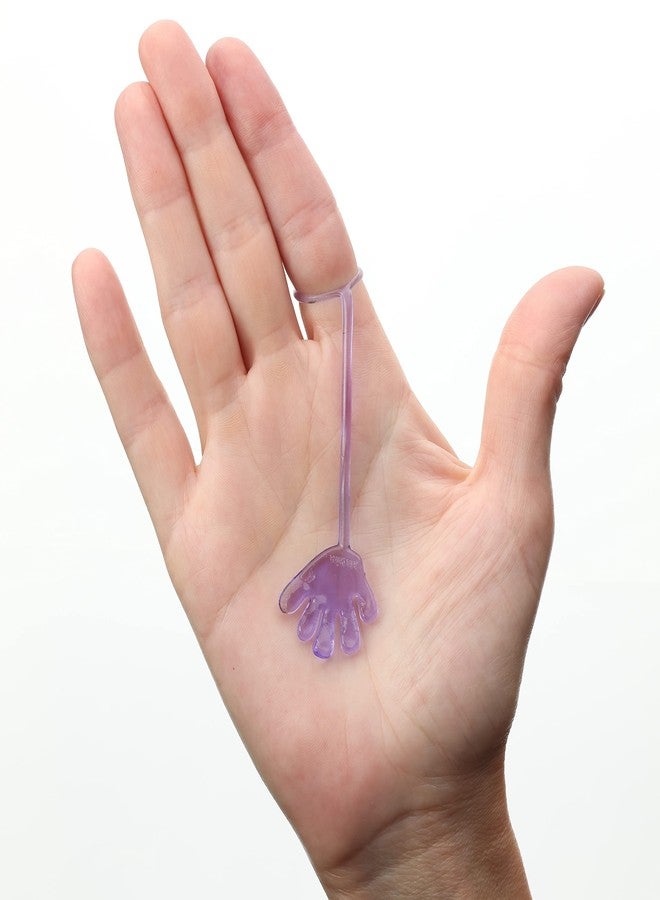 Entervending Sticky Hands for Kids - Bulk Party Favors - 100 Pcs Mini Slappy Hands - Stretchy Toys - Small 1.5 Inch Sticky Hand - Sensory Toys - Image 4