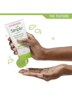 simple Moisturising Facial Wash 150ml, No Soap Facewash, Kind to Skin Replenishing Rich Moisturiser Facewash for Sensitive Skin, Suitable for All Kinds of Skin  - Image 4