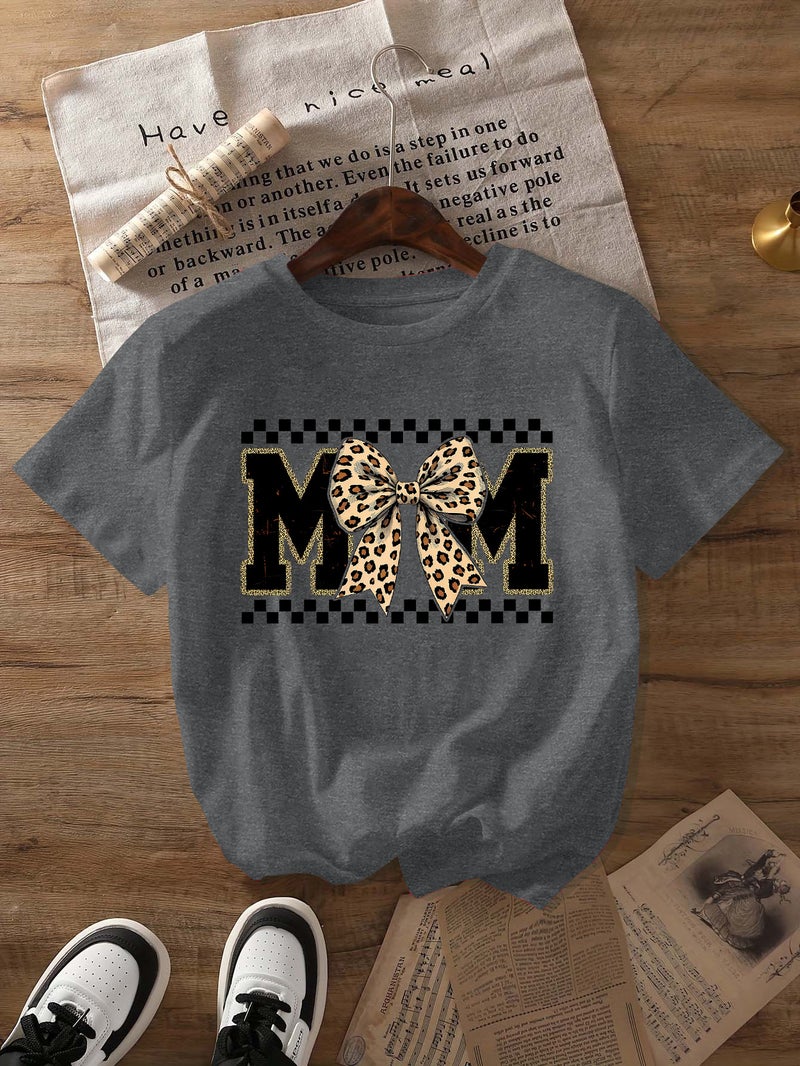 Independent Station Women'S Tops Round Neck Cartoon Printed Short-Sleeved T-Shirt-M - Image 1
