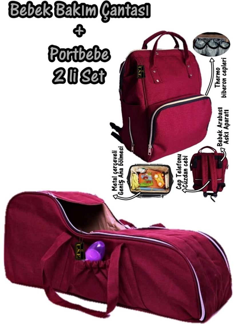 U.S.F Carrycot Baby Carrier and Baby Care Bag Double Set  - Image 1