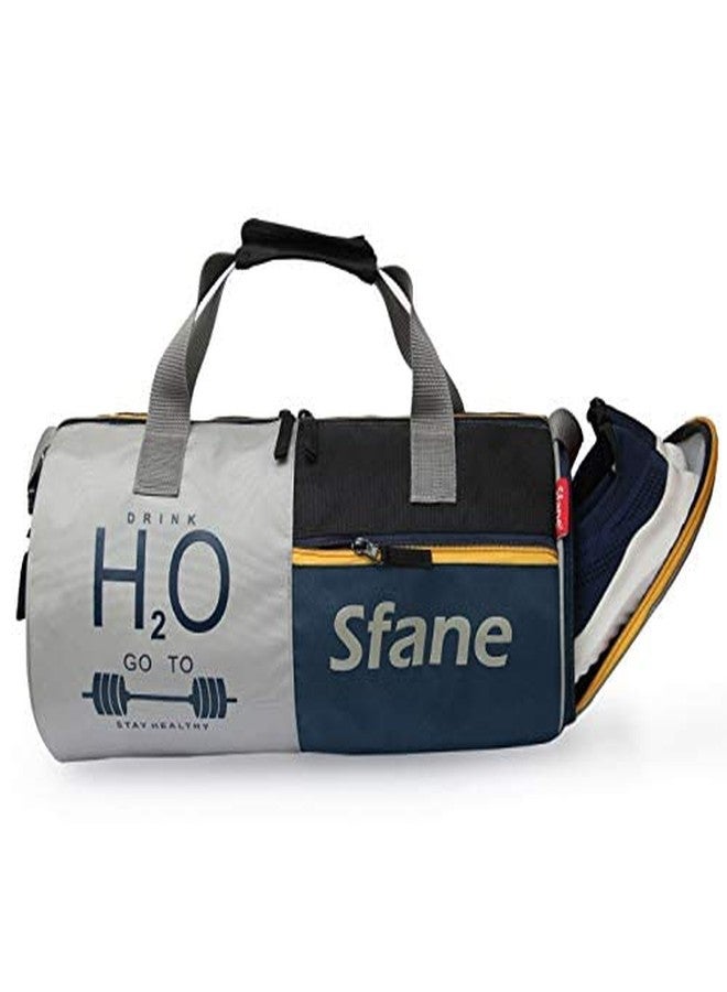 Sfane Gym Bags for Men with Separate Shoe Compartment Sports Gym Bag for Women Duffle Bags for Gym, Duffel Bags Sports Bag- Navy Blue - Image 3