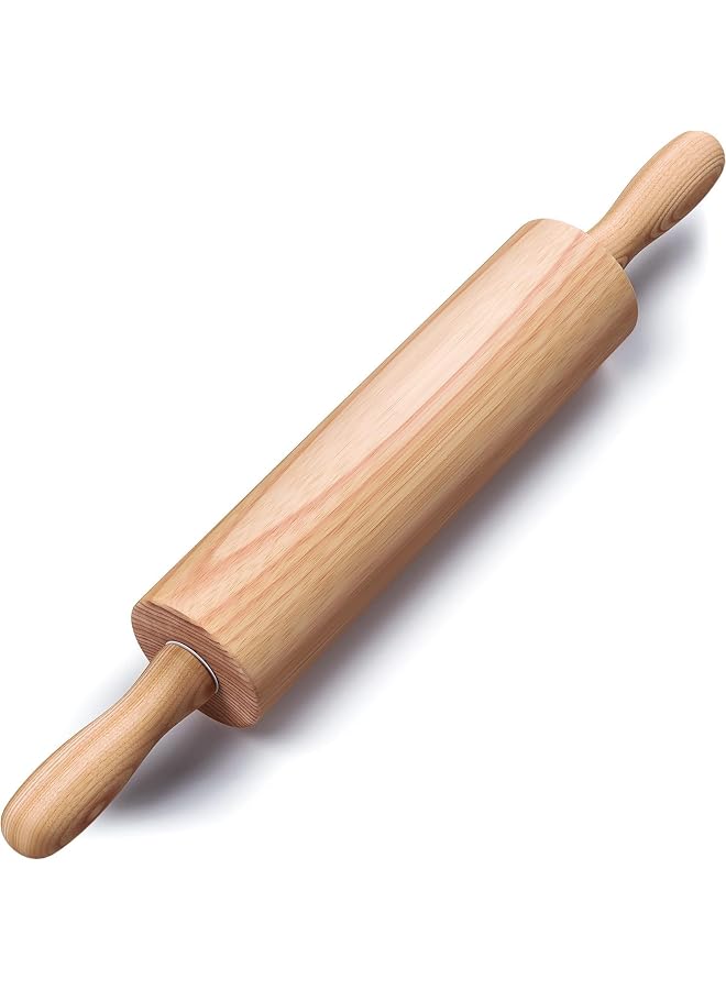 S-TOP 17.6 inch Wooden Rolling Pin for Baking - Long Dough Roller for All Baking Needs - Image 1